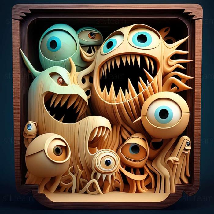 3D model Monsters vsAliens game (STL)